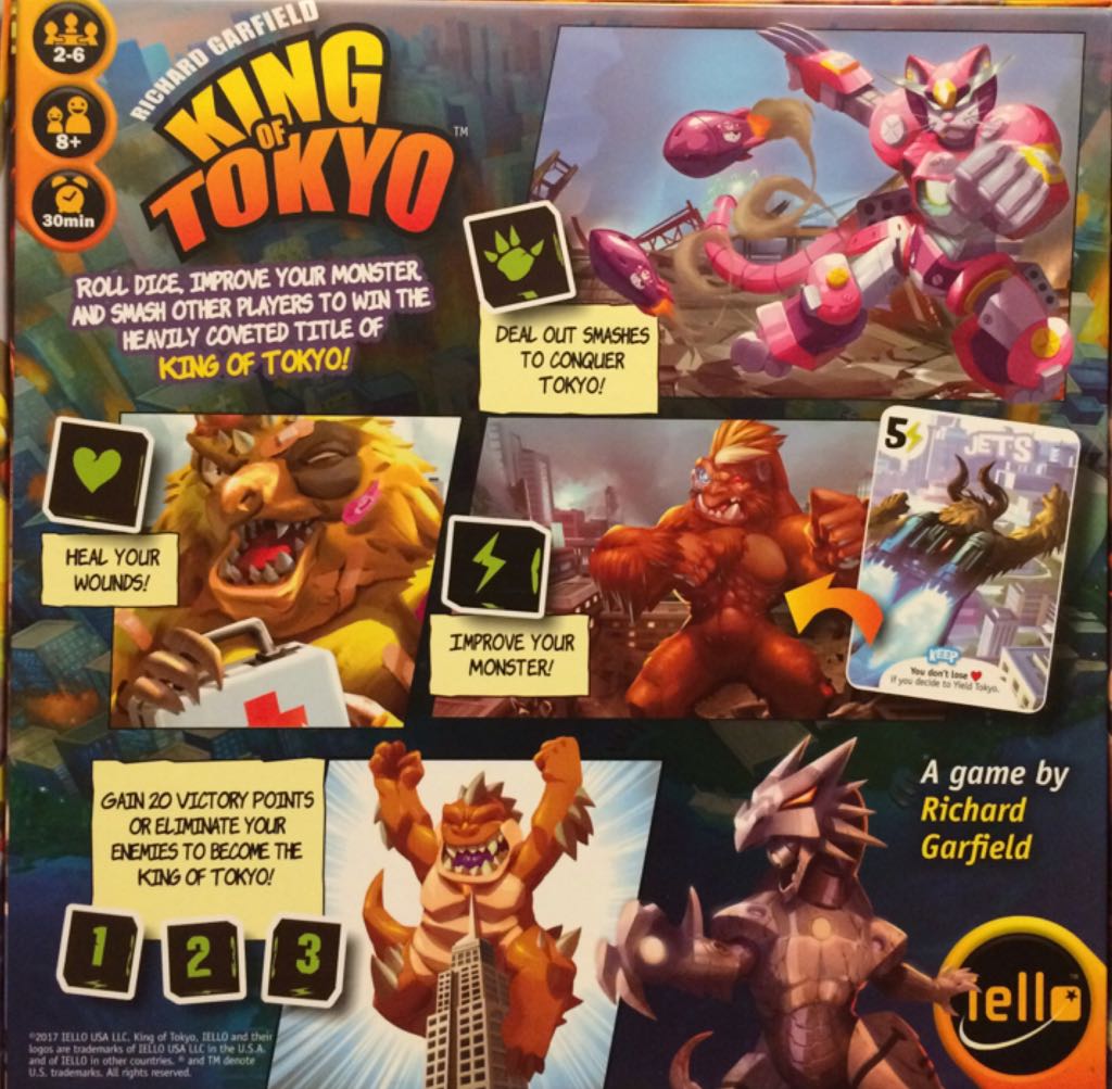 King of Tokyo  (2-6) board game collectible [Barcode 3760175513145] - Main Image 2