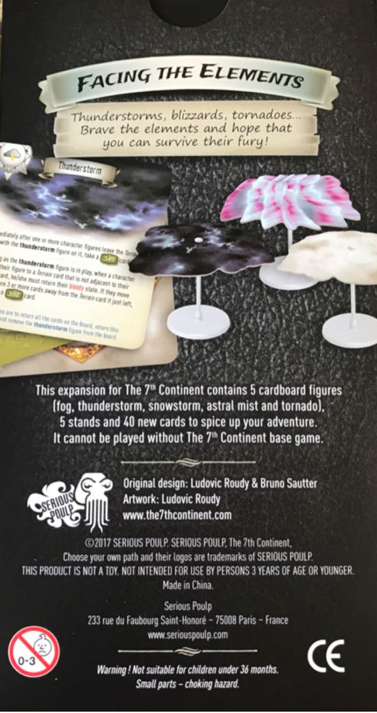 7th Continent: Facing The Elements  board game collectible [Barcode 3760212170133] - Main Image 2