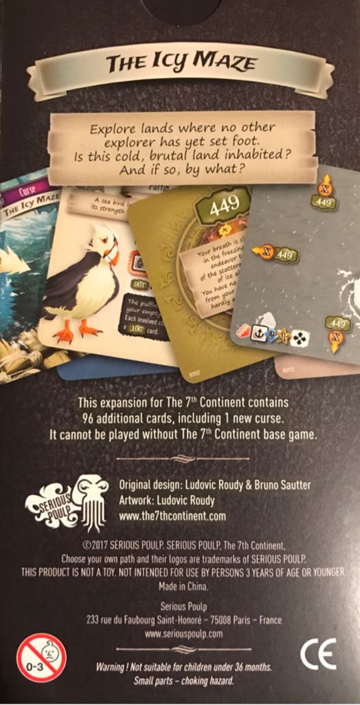 The 7th Continent: The Icy Maze  (1-4) board game collectible [Barcode 3760212172069] - Main Image 2