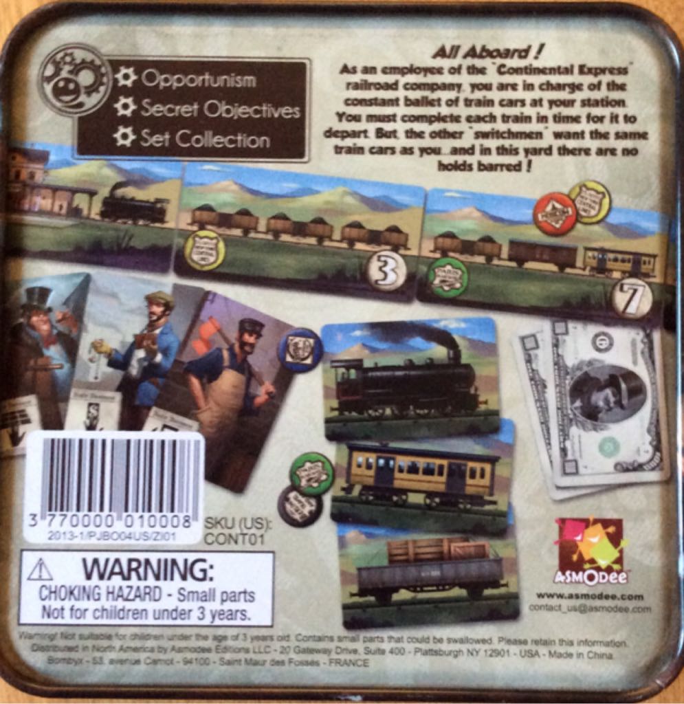 Timeline Continental Express  board game collectible [Barcode 3770000010008] - Main Image 2