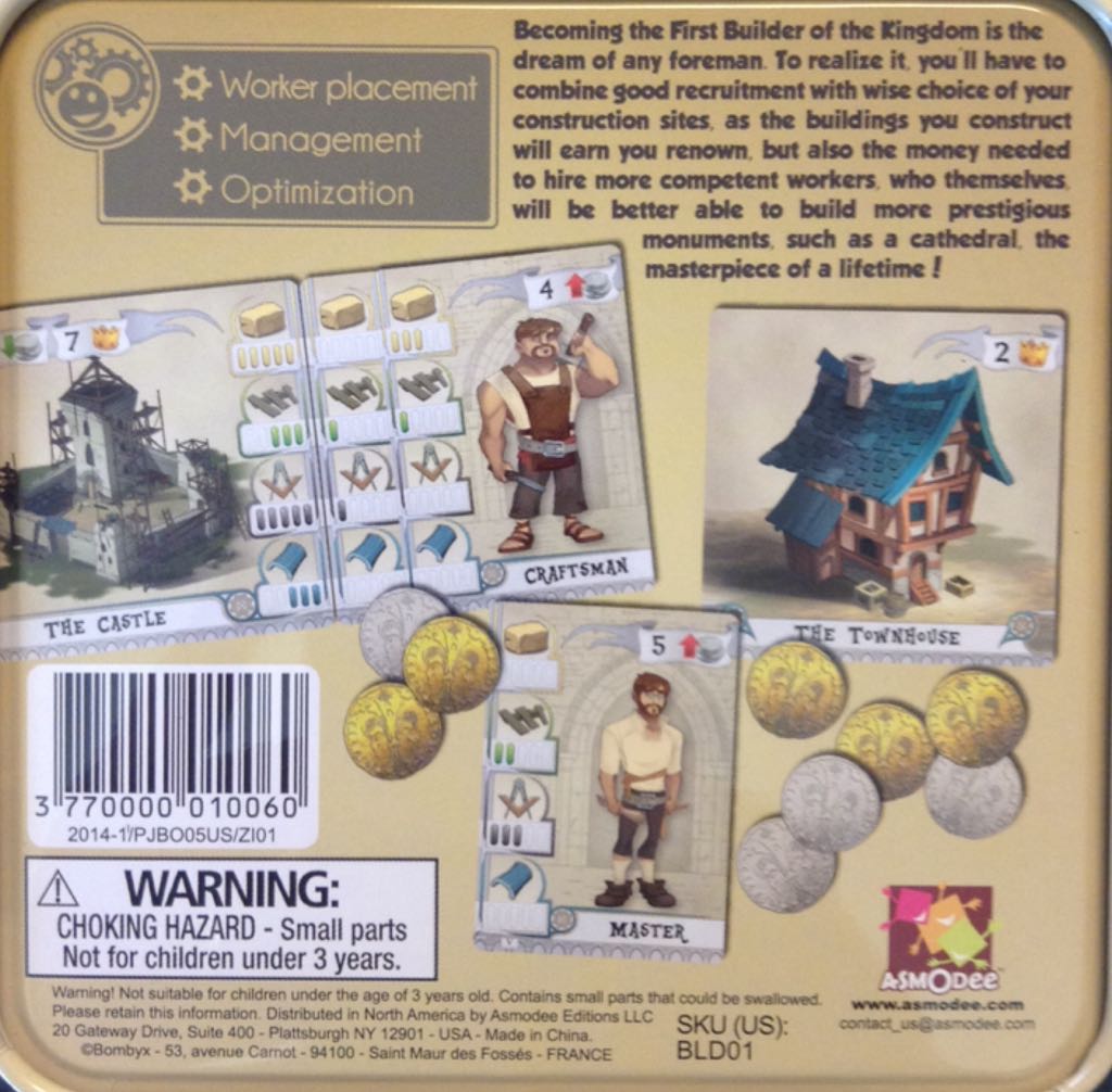 Builders: Middle Ages, The  (2 to 4) board game collectible [Barcode 3770000010060] - Main Image 2