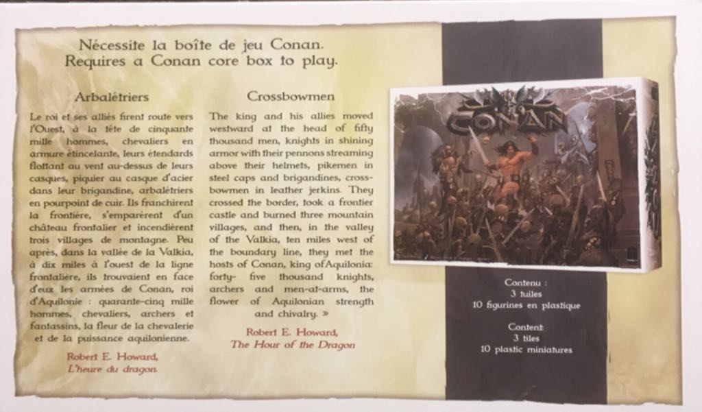 Conan: Crossbowman  (2-5) board game collectible [Barcode 3770000010664] - Main Image 2