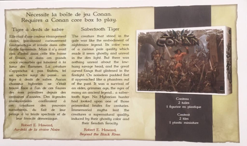Conan: Sabertooth Tiger  (2-5) board game collectible [Barcode 3770000010732] - Main Image 2