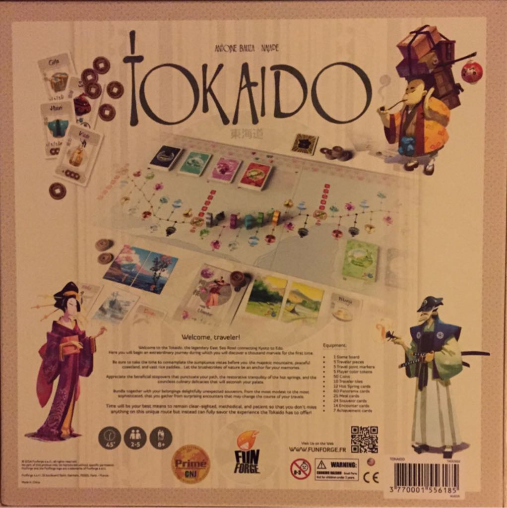 Tokaido  (2 to 5) board game collectible [Barcode 3770001556185] - Main Image 2