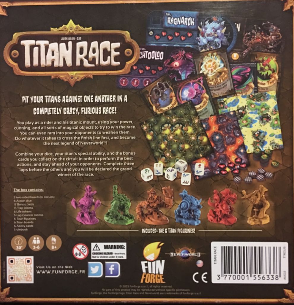 Titan Race  (2-6) board game collectible [Barcode 3770001556338] - Main Image 2