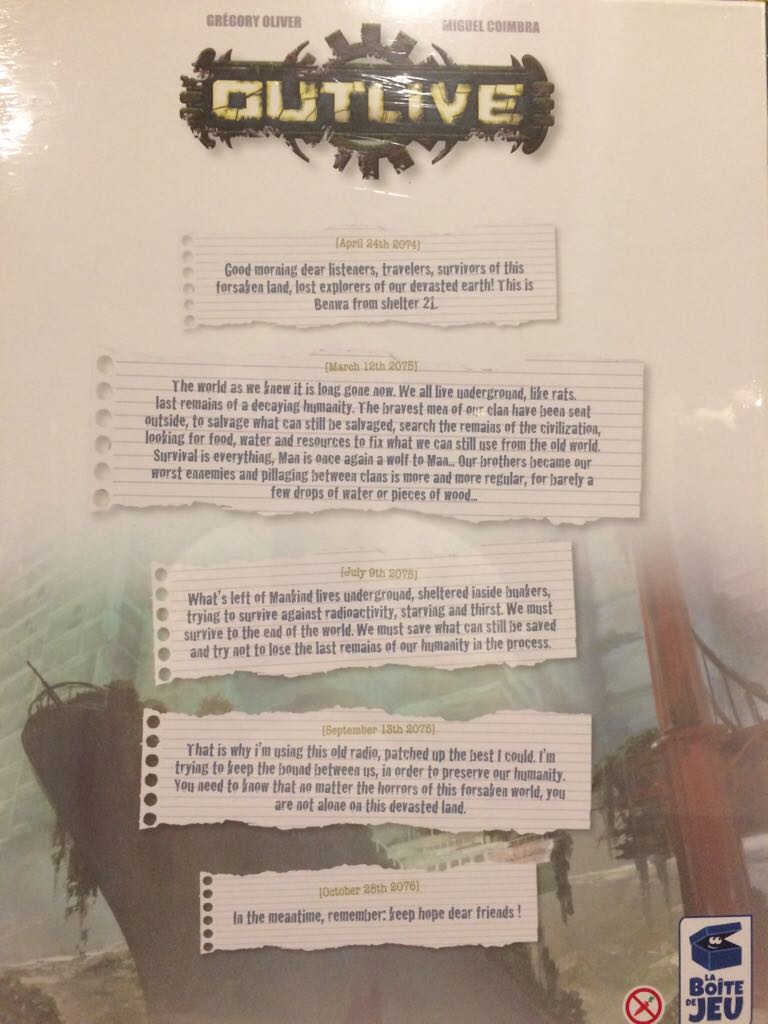 Outlive Collectors Edition - w/ Kickstarter exclusives  (2-4) board game collectible [Barcode 3770004610136] - Main Image 2