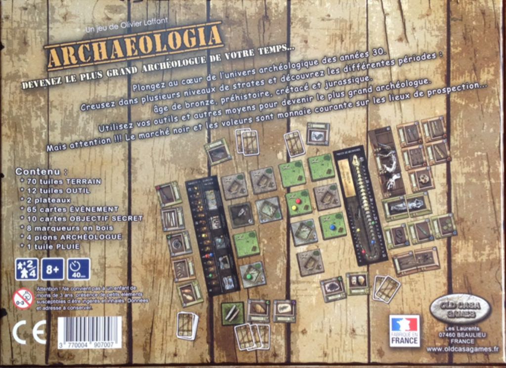Archaeologia  (2-4) board game collectible [Barcode 3770004907007] - Main Image 2