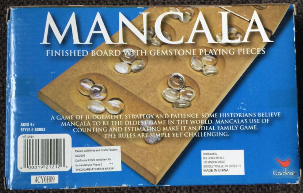 Mancala  (2) board game collectible [Barcode 400019212126] - Main Image 2