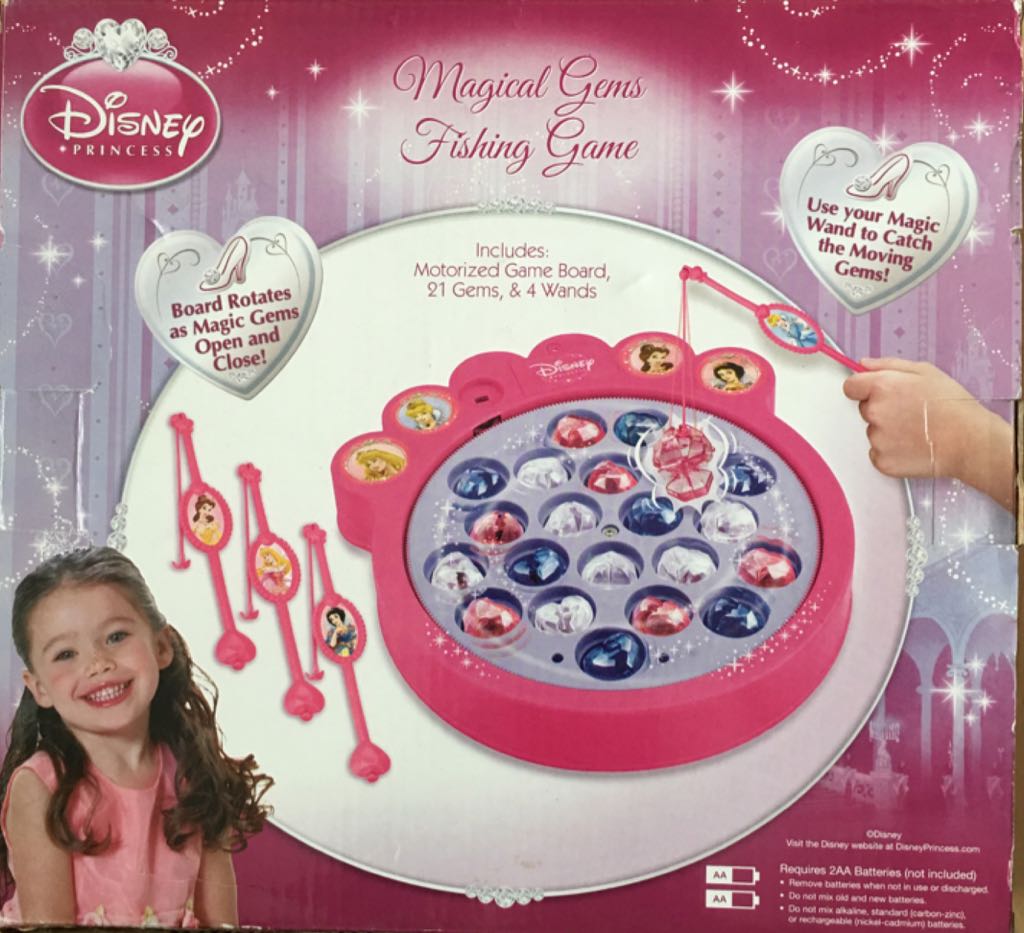 Disney Princess : Magical Gems Fishing Game  (2-4) board game collectible [Barcode 400022610711] - Main Image 2