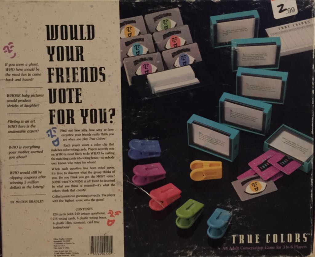 True Colors  (3-6) board game collectible [Barcode 021853036015] - Main Image 2