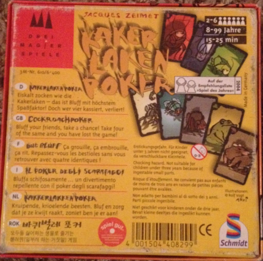 Kakerlaken Poker  (2-6) board game collectible [Barcode 4001504408299] - Main Image 2