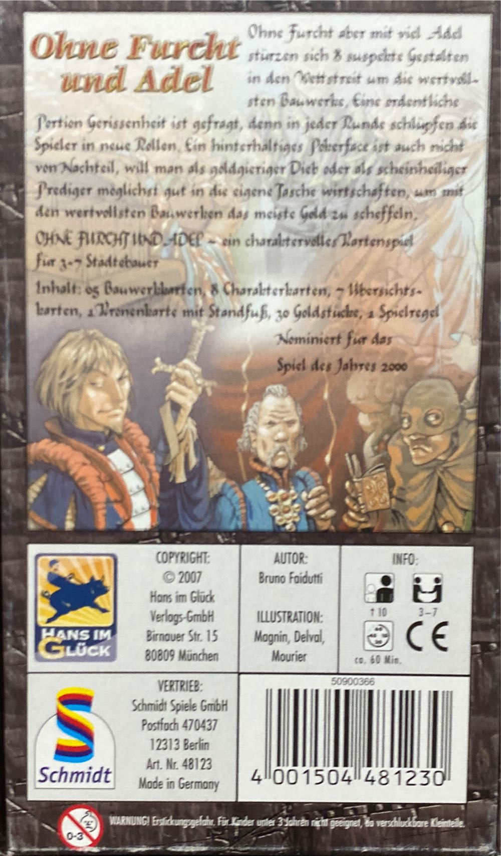 Ohne Furcht und Adel  (3-7) board game collectible [Barcode 4001504481230] - Main Image 2