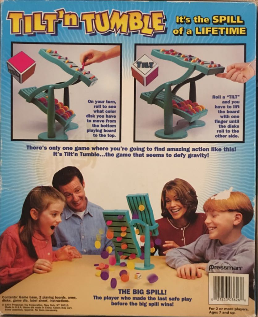 Tilt’n Tumble  (2+) board game collectible [Barcode 021853036268] - Main Image 2