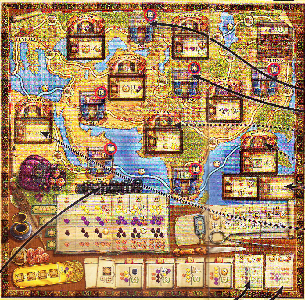 Auf den Spuren von Marco Polo Deutscher Spielepreis 2015  (4) board game collectible [Barcode 4001504482459] - Main Image 2