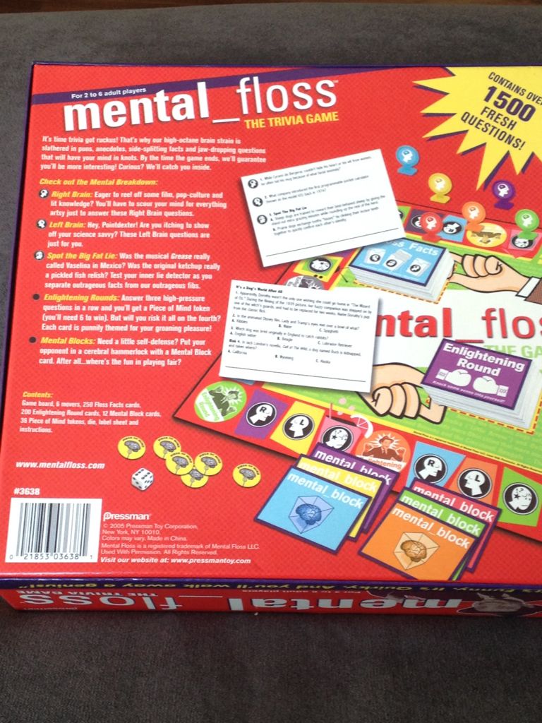 Mental Floss  (4-6) board game collectible [Barcode 021853036381] - Main Image 2