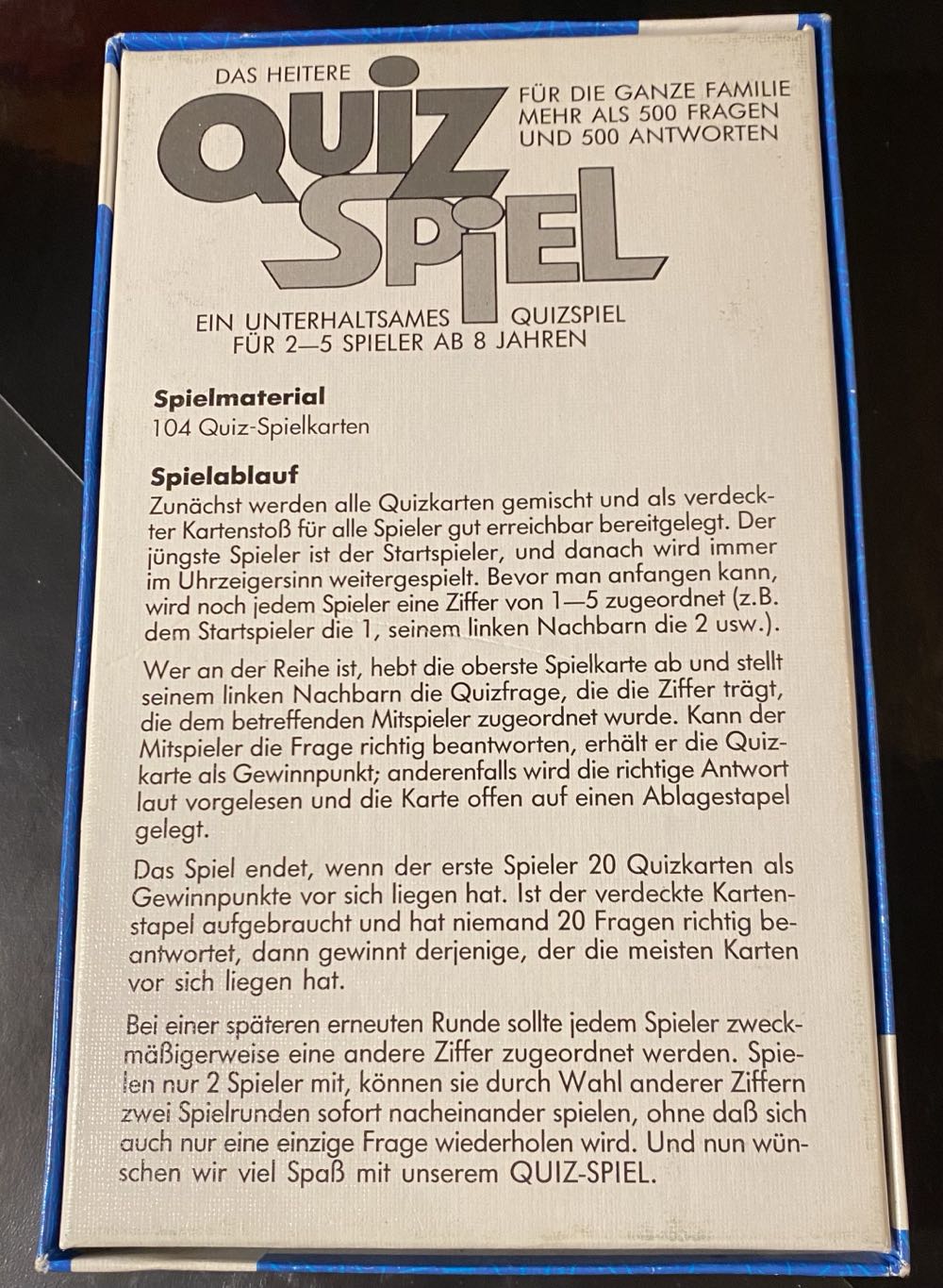 Quiz  (2-4) board game collectible [Barcode 4001504510190] - Main Image 2