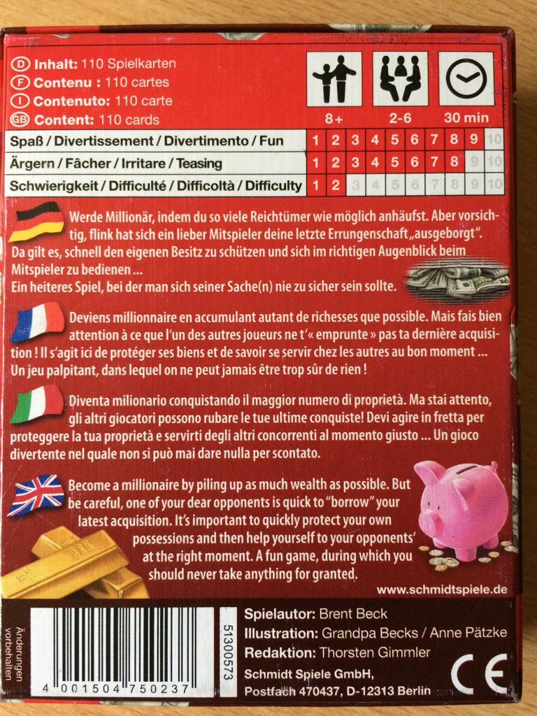 Big Deal  (2-6) board game collectible [Barcode 4001504750237] - Main Image 2