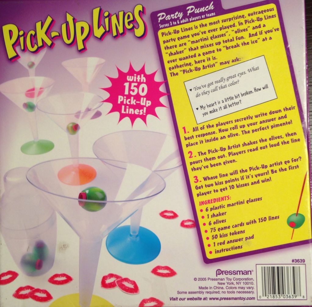 Pick-up Lines  (3-6) board game collectible [Barcode 021853036398] - Main Image 2