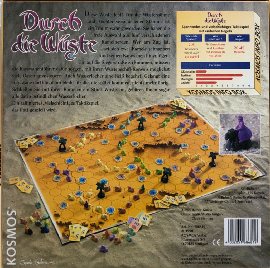 Durch die Wuste  (2-5) board game collectible [Barcode 4002051686819] - Main Image 2
