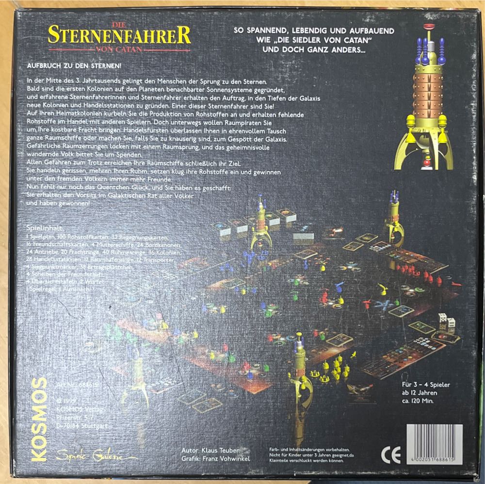 Catan: Kosmos - Die Sternenfahrer von Catan  (3-4) board game collectible [Barcode 4002051688615] - Main Image 2