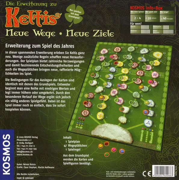 Keltis: New Ways - New Aims  (2 - 4) board game collectible [Barcode 4002051690663] - Main Image 2