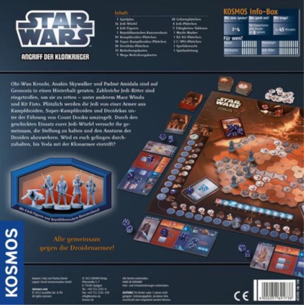 Star Wars: Angriff der Klonkrieger  (2-4) board game collectible [Barcode 4002051691738] - Main Image 2