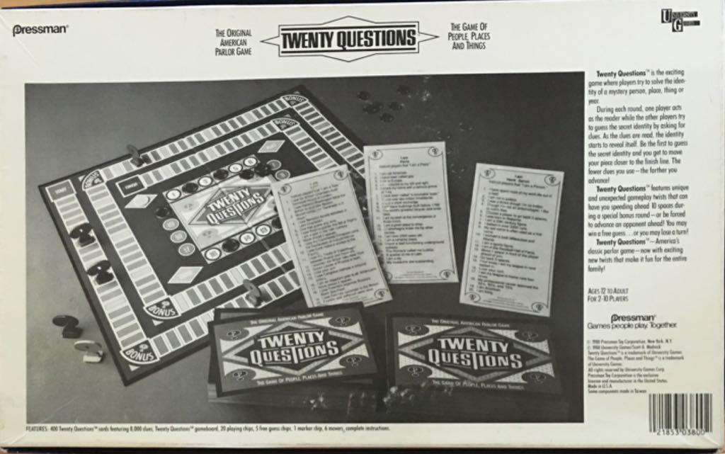 Twenty Questions  (2-24) board game collectible [Barcode 021853038002] - Main Image 2