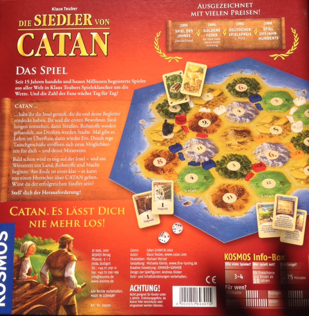 Die Siedler von Catan  (3-4) board game collectible [Barcode 4002051693015] - Main Image 2