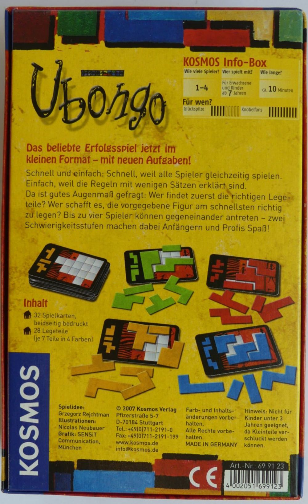 Ubongo  (1-4) board game collectible [Barcode 4002051699123] - Main Image 2