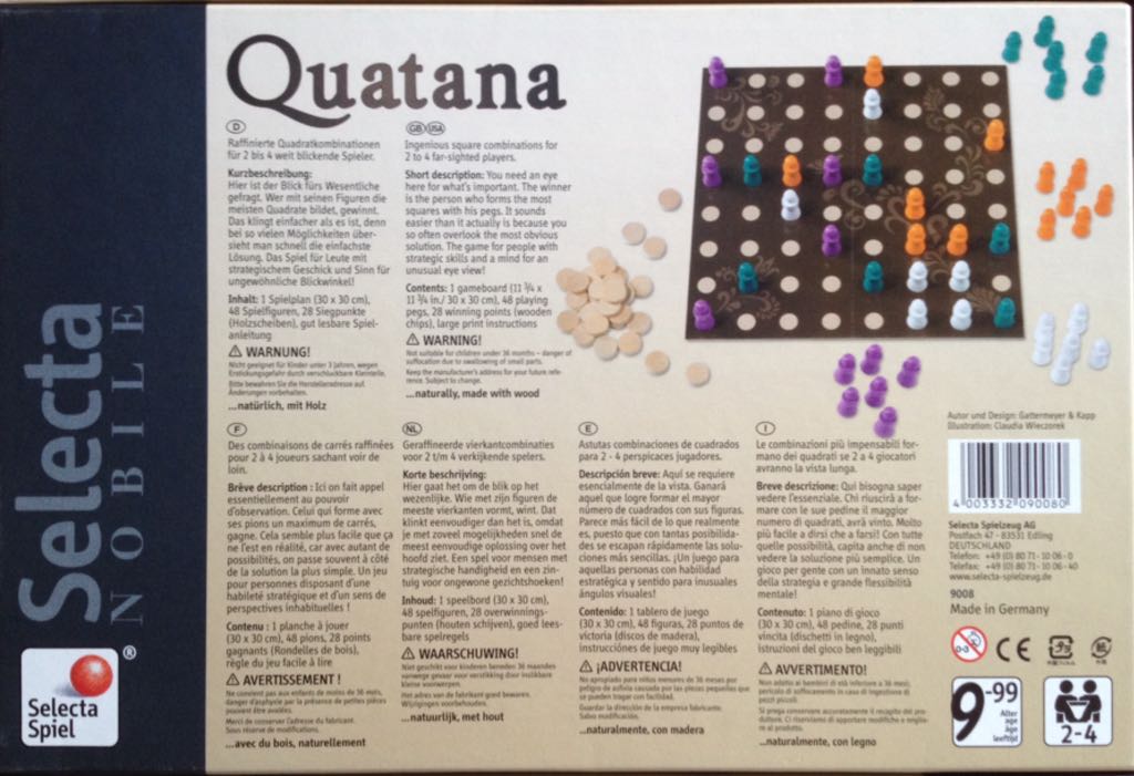 Quatana  (2-4) board game collectible [Barcode 4003332090080] - Main Image 2