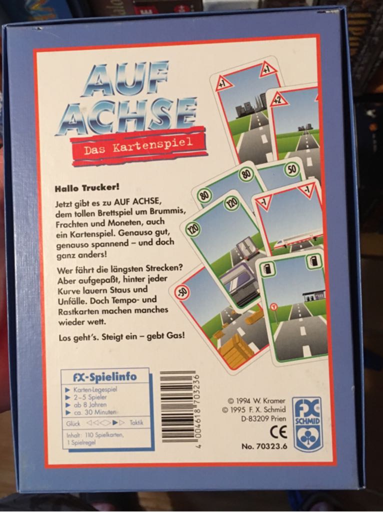 Auf Achse - Das Kartenspiel - ab 8 Jahre - 2 bis 5 Spieler  (2-5) board game collectible [Barcode 4004618703236] - Main Image 2
