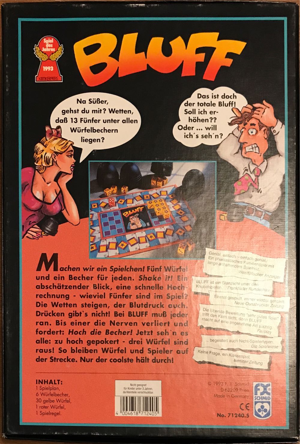 Bluff  (2-6) board game collectible [Barcode 4004618712405] - Main Image 3