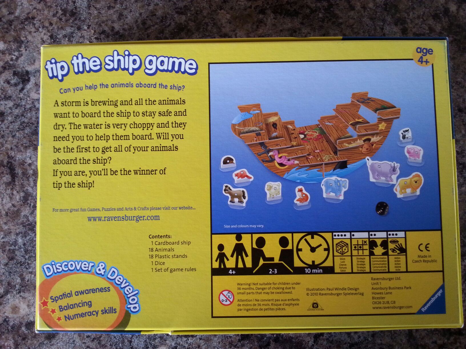 Tip the Ship  (2-4) board game collectible [Barcode 4005556220342] - Main Image 2