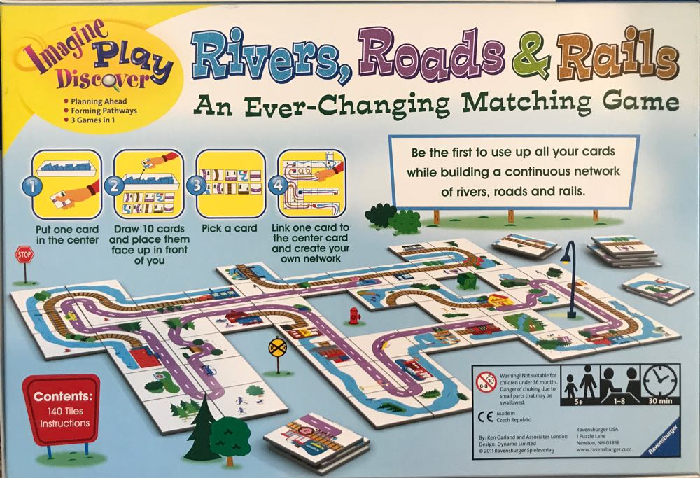 Rivers Roads & Rails Game  (1-8) board game collectible [Barcode 4005556220533] - Main Image 2