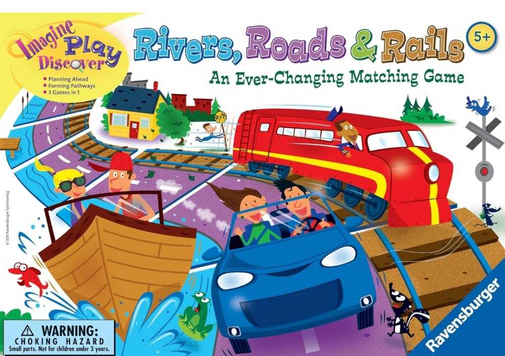 Rivers Roads & Rails Game  (1-8) board game collectible [Barcode 4005556220533] - Main Image 3