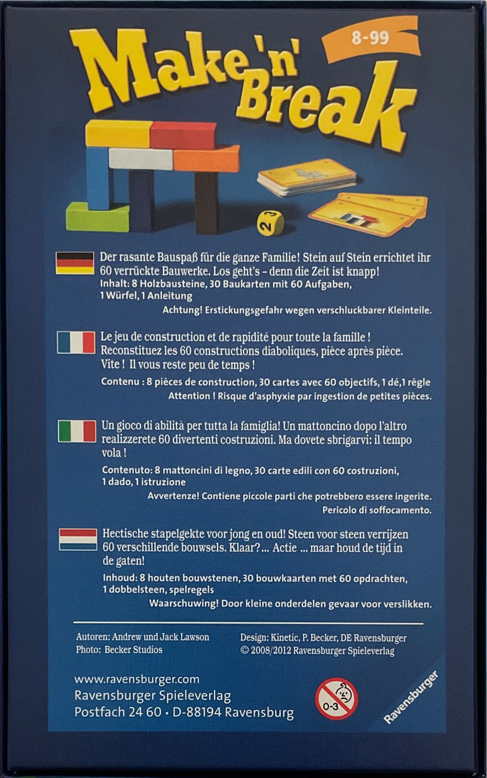 Pocket Games - Make ’N’ Break  (2-4) board game collectible [Barcode 4005556232635] - Main Image 2