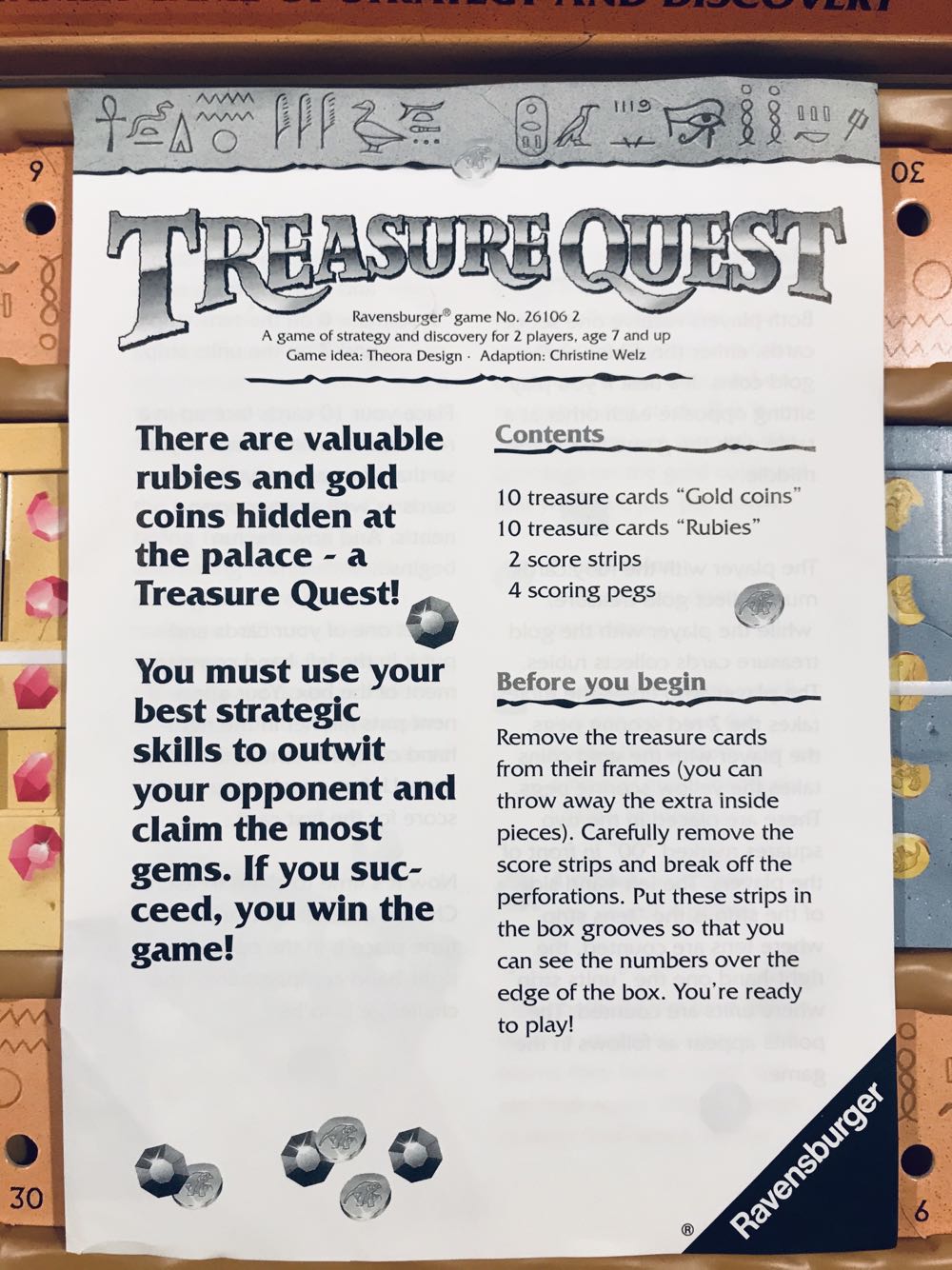 Treasure Quest  (2) board game collectible [Barcode 4005556261062] - Main Image 4