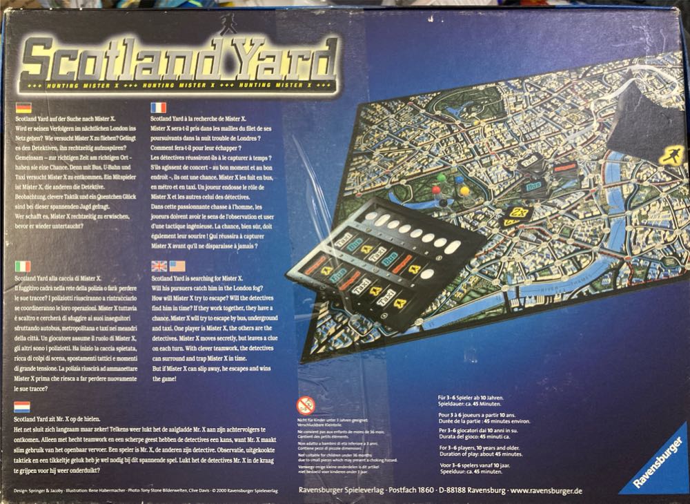 Scotland Yard  (3-6) board game collectible [Barcode 4005556261178] - Main Image 2