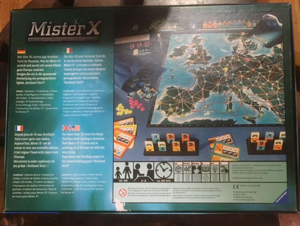 Mister X Flucht Dutch Europa  (6) board game collectible [Barcode 4005556265145] - Main Image 2