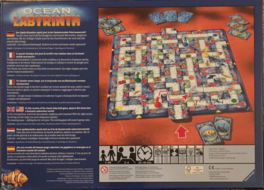 Labyrinth Ocean Game  (2-4) board game collectible [Barcode 4005556266524] - Main Image 2