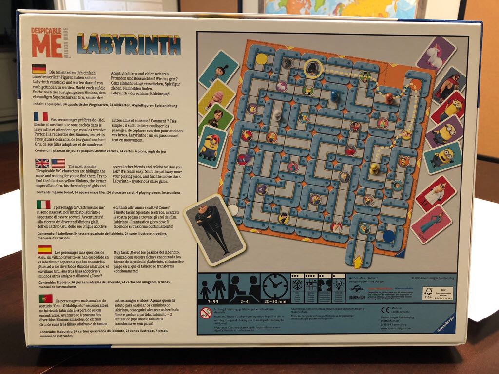 Despicable Me Labyrinth  (2-4) board game collectible [Barcode 4005556267309] - Main Image 2