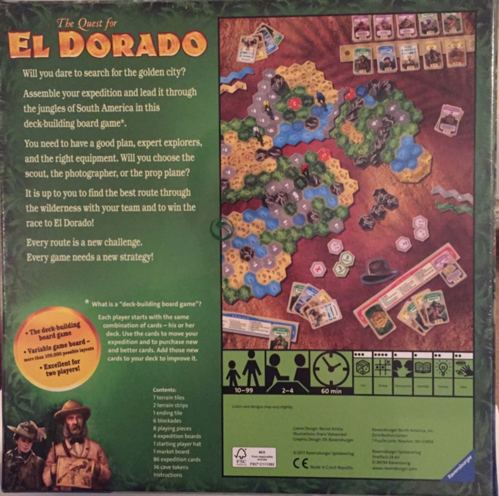 The Quest For El Dorado  (2-4) board game collectible [Barcode 4005556267545] - Main Image 2