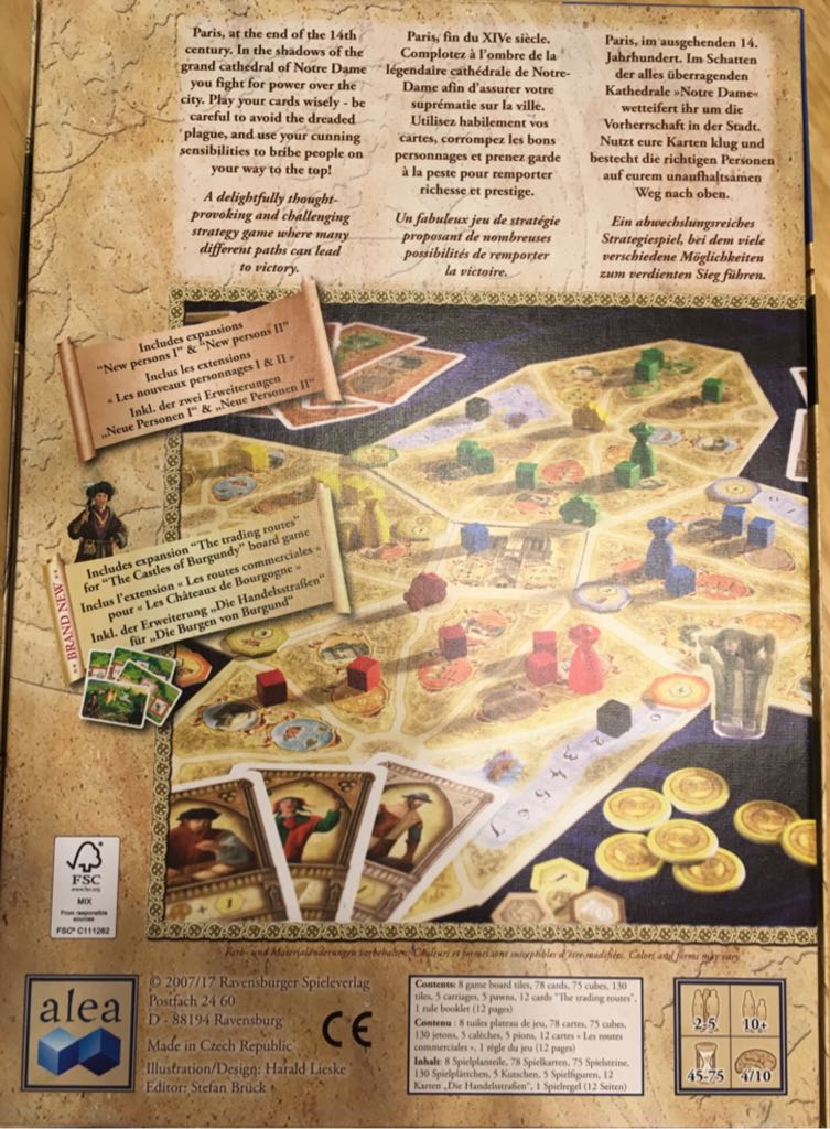 Notre Dame: 10th Anniversary Edition  (2-5) board game collectible [Barcode 4005556269945] - Main Image 2