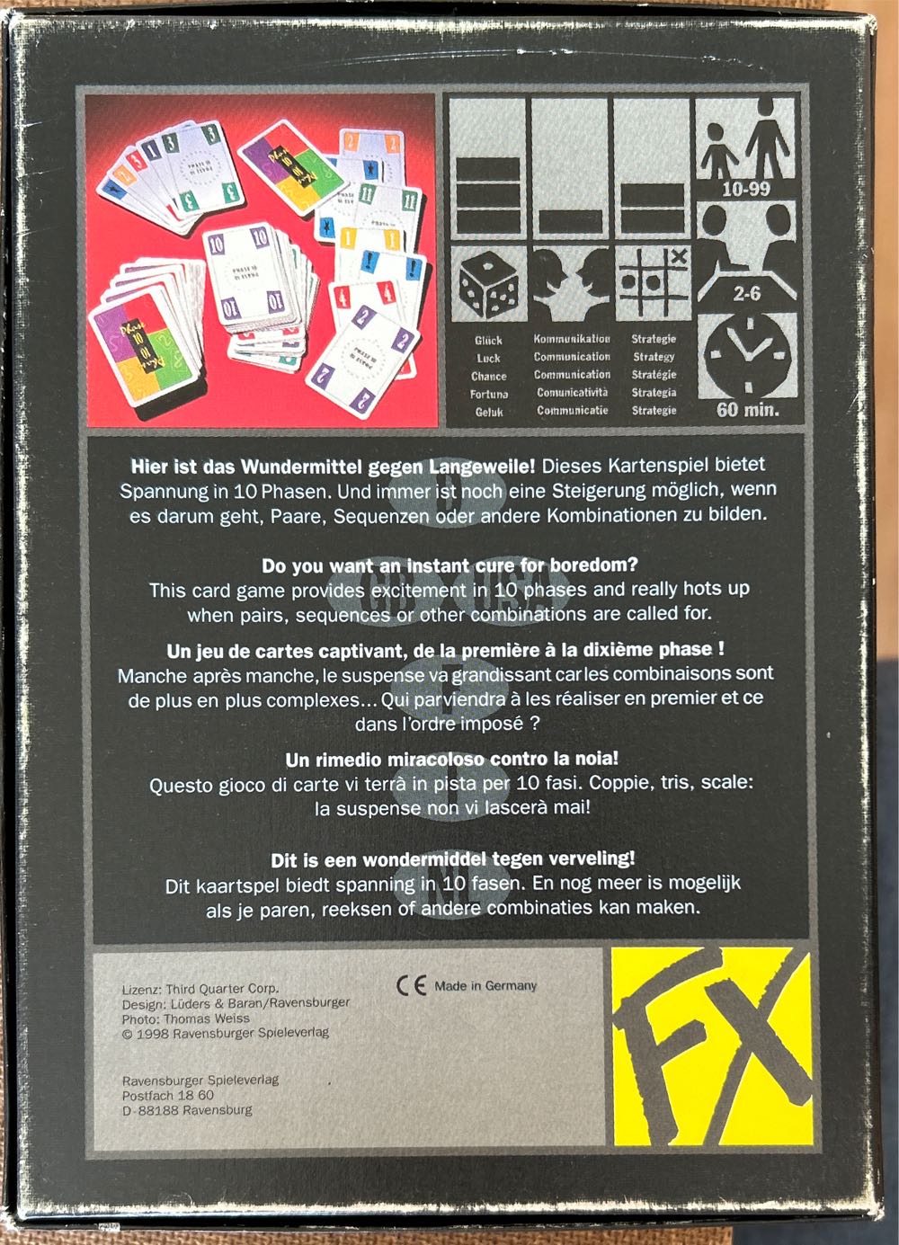 Phase 10  (2-6 Players) board game collectible [Barcode 4005556271276] - Main Image 2