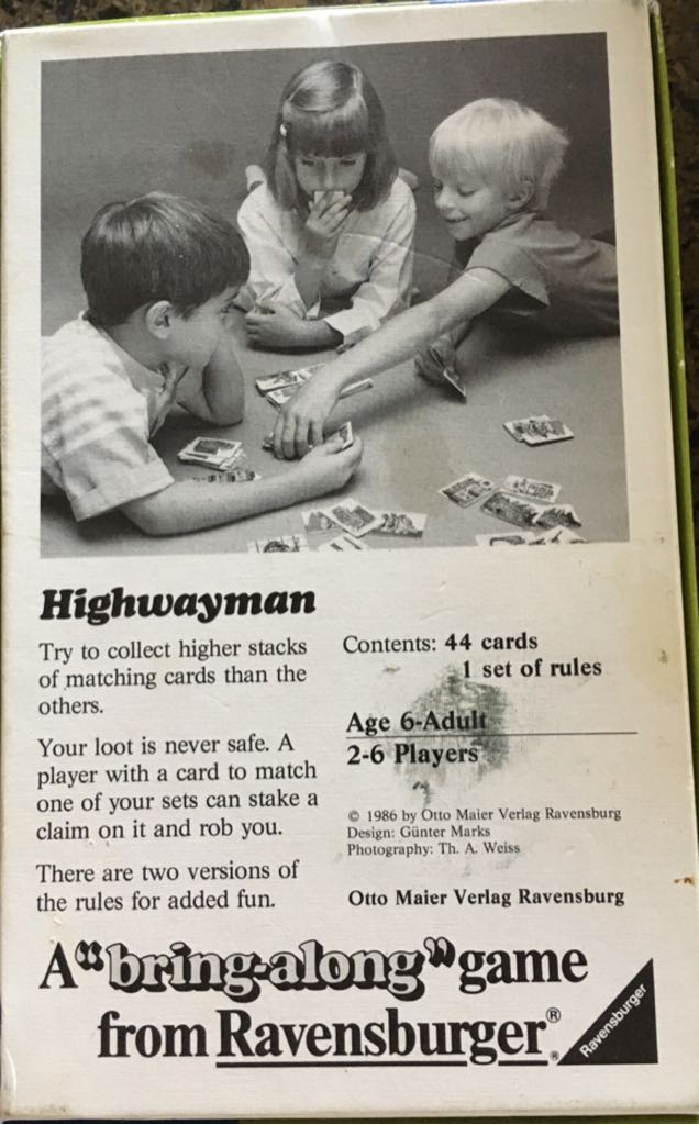 Highway-man  (2-6) board game collectible [Barcode 4005556800407] - Main Image 2