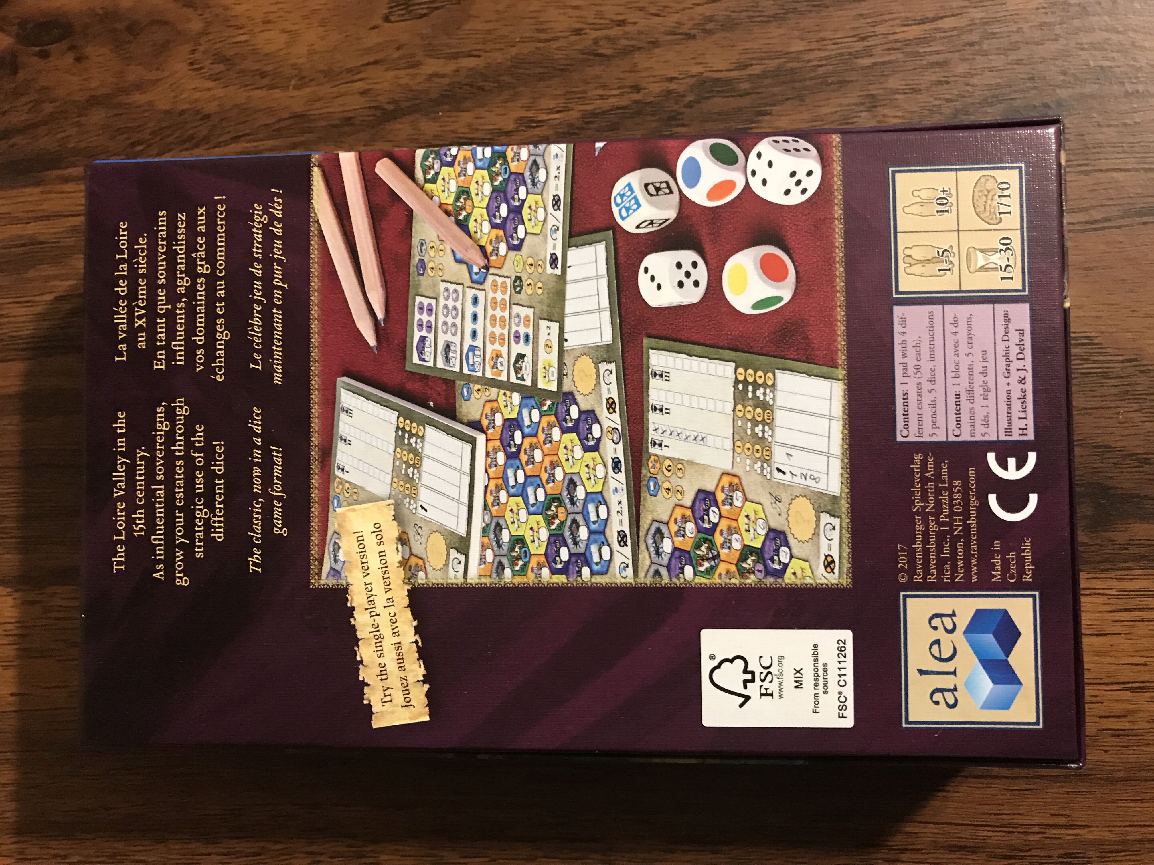 The Castles of Burgundy The Dice Game   (1-5) board game collectible [Barcode 4005556824038] - Main Image 2