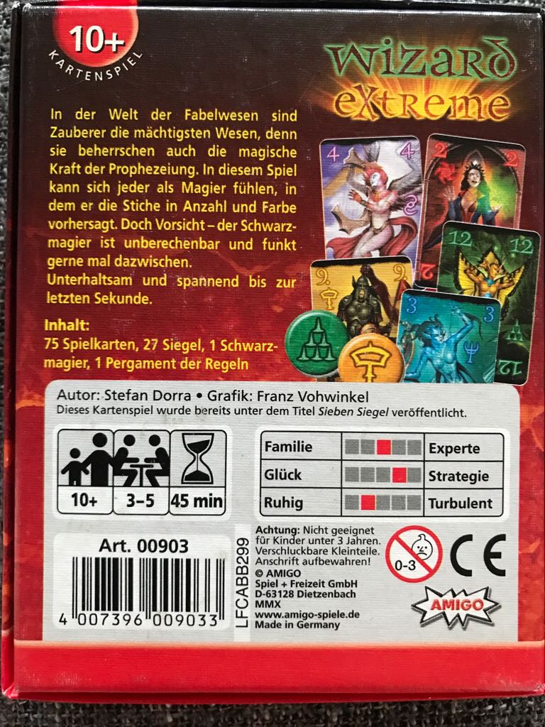 Wizard Extreme  (3-5) board game collectible [Barcode 4007396009033] - Main Image 2