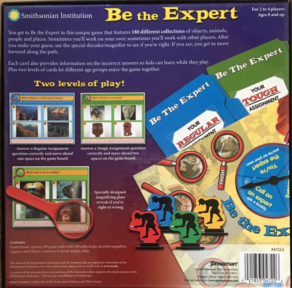 Be The Expert  (2-4) board game collectible [Barcode 021853047226] - Main Image 2