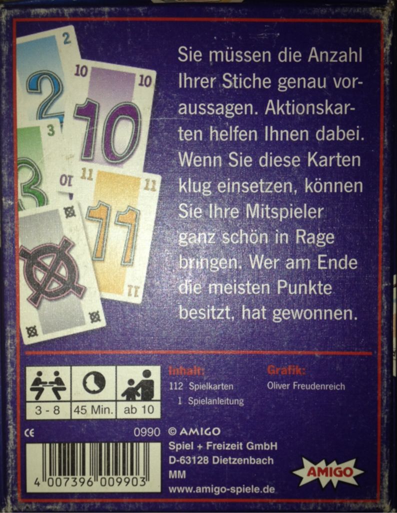 Rage  (3-8) board game collectible [Barcode 4007396009903] - Main Image 2