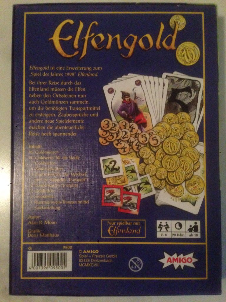 Elfengold - Erweiterung zu Elfenland - Alan R. Moon - Amigo - wie neu  (2-6) board game collectible [Barcode 4007396095005] - Main Image 2